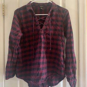 Forever 21 Front tie flannel